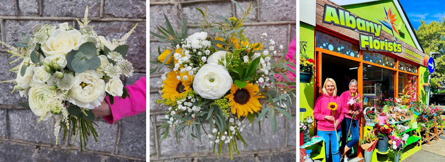 Wedding flowers from Albany florists in Newton Abbot
