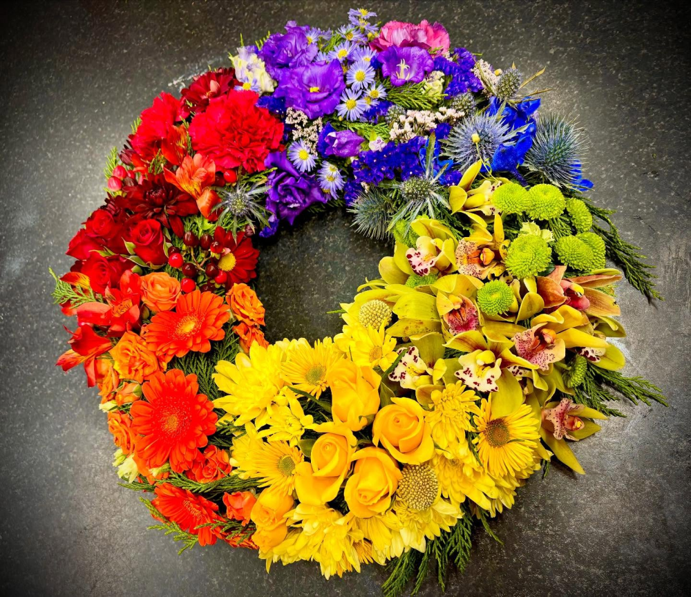 Rainbow Wreath